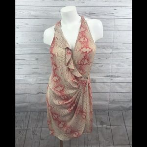 Parker Snake Print Wrap Dress Size M